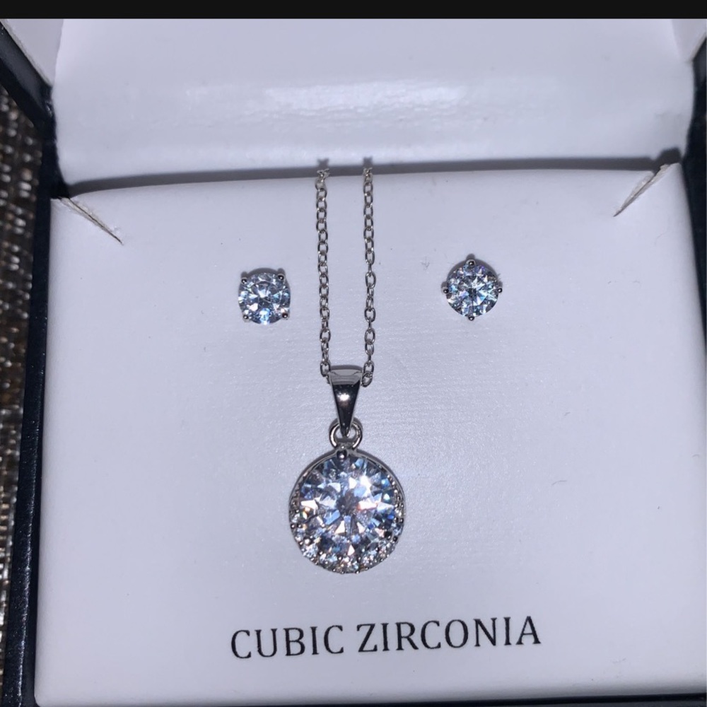 Necklace and earrings